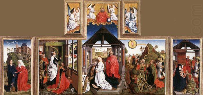 unknow artist Nativity Triptych china oil painting image